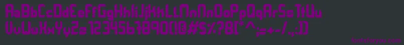 Orbitracer Font – Purple Fonts on Black Background