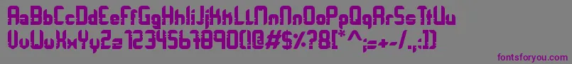 Orbitracer-fontti – violetit fontit harmaalla taustalla