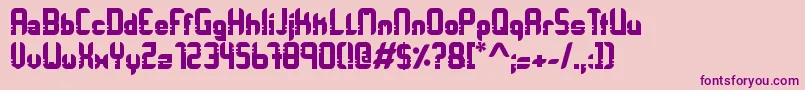 Orbitracer Font – Purple Fonts on Pink Background