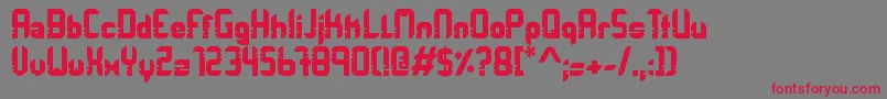 Orbitracer Font – Red Fonts on Gray Background