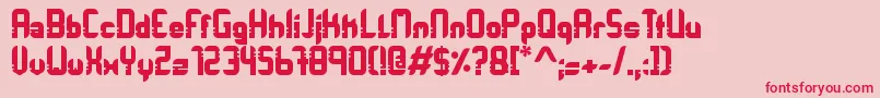 fuente Orbitracer – Fuentes Rojas Sobre Fondo Rosa