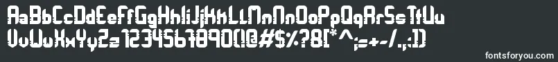 Orbitracer-Schriftart – Weiße Schriften