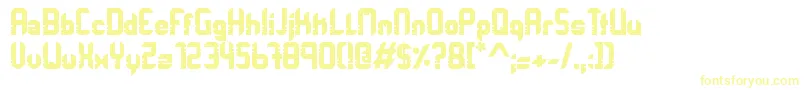 Шрифт Orbitracer – жёлтые шрифты