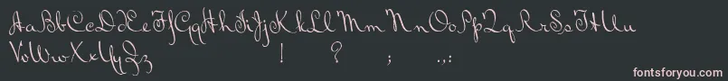 BluelminRalph Font – Pink Fonts on Black Background