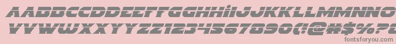 Indigodemonlaserital Font – Gray Fonts on Pink Background