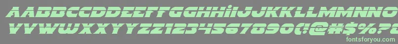 Indigodemonlaserital Font – Green Fonts on Gray Background