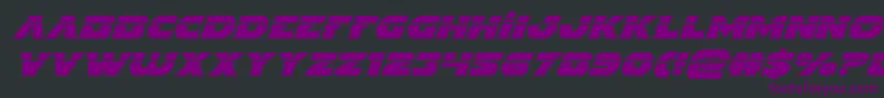 Indigodemonlaserital Font – Purple Fonts on Black Background