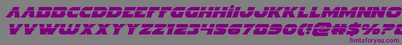 Indigodemonlaserital Font – Purple Fonts on Gray Background