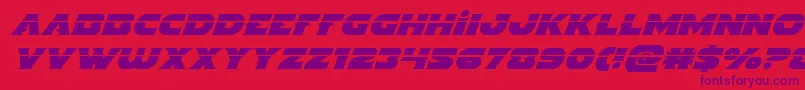 Indigodemonlaserital Font – Purple Fonts on Red Background