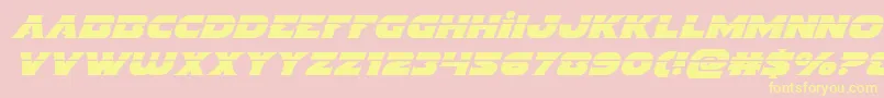 Indigodemonlaserital Font – Yellow Fonts on Pink Background