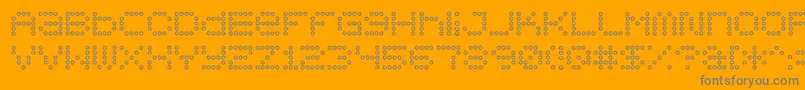 5x5dotso Font – Gray Fonts on Orange Background