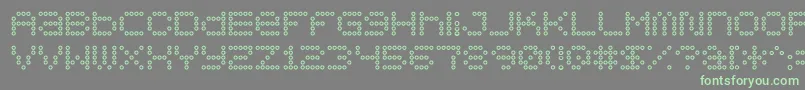 フォント5x5dotso – 灰色の背景に緑のフォント