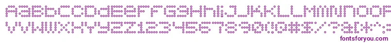 5x5dotso Font – Purple Fonts on White Background