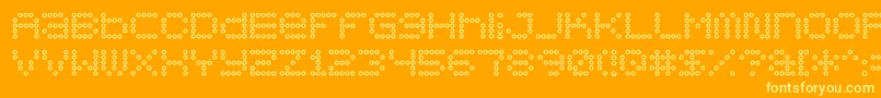 Lisätietoja 5x5dotso-fontista 5x5dotso-fontti – keltaiset fontit oranssilla taustalla