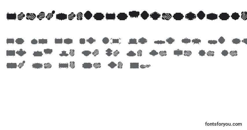 Schriftart CornucopiaCaligraficaTwo – Alphabet, Zahlen, spezielle Symbole