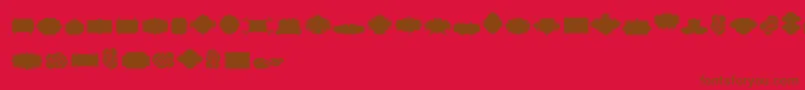 CornucopiaCaligraficaTwo Font – Brown Fonts on Red Background