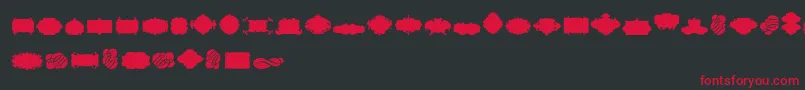 CornucopiaCaligraficaTwo Font – Red Fonts on Black Background