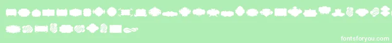 CornucopiaCaligraficaTwo Font – White Fonts on Green Background