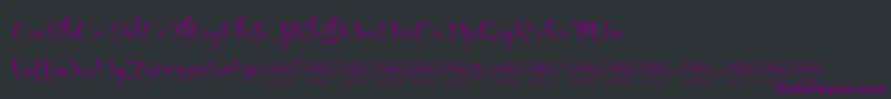 LeviteeDemo Font – Purple Fonts on Black Background