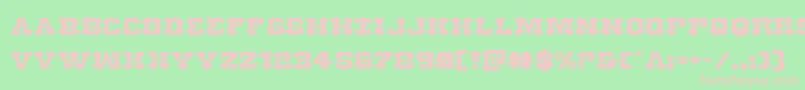 Usmarshalexpand Font – Pink Fonts on Green Background