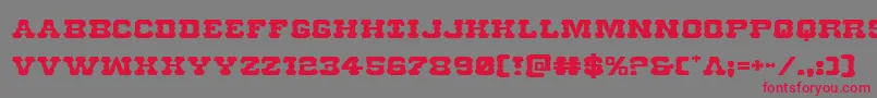 Usmarshalexpand Font – Red Fonts on Gray Background