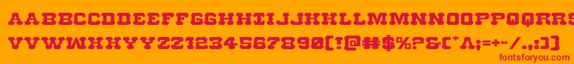 Usmarshalexpand Font – Red Fonts on Orange Background