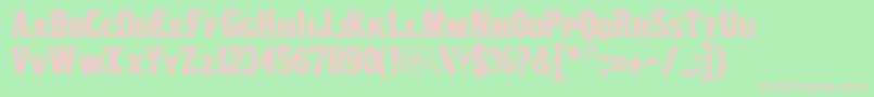 Lisätietoja Akaposse-fontista Akaposse-fontti – vaaleanpunaiset fontit vihreällä taustalla