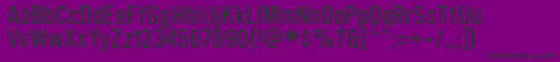 UltramagneticLight Font – Black Fonts on Purple Background