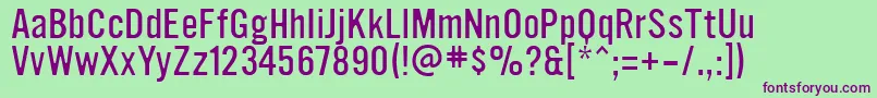 UltramagneticLight Font – Purple Fonts on Green Background