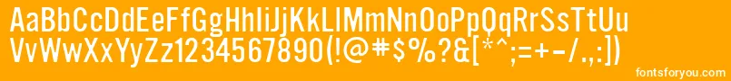 UltramagneticLight Font – White Fonts on Orange Background
