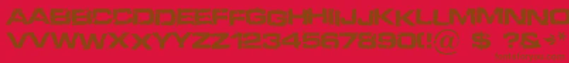 Defused Font – Brown Fonts on Red Background