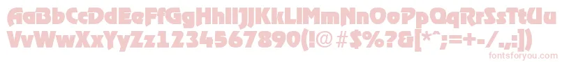 RagtimeHeavy Font – Pink Fonts on White Background