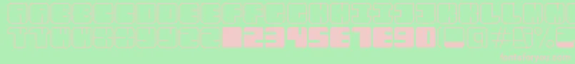 AarLight Font – Pink Fonts on Green Background