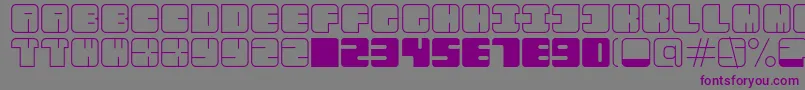 AarLight-fontti – violetit fontit harmaalla taustalla