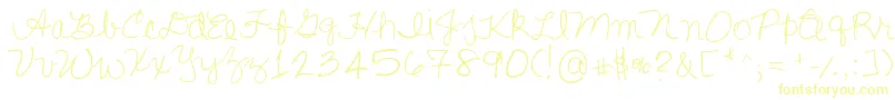 Lisasfirstclass-Schriftart – Gelbe Schriften