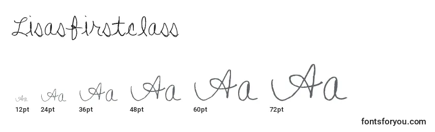 Größen der Schriftart Lisasfirstclass