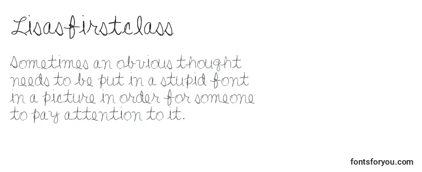 Schriftart Lisasfirstclass