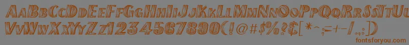 NewMexicoRegular Font – Brown Fonts on Gray Background