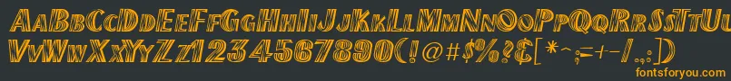 NewMexicoRegular Font – Orange Fonts on Black Background