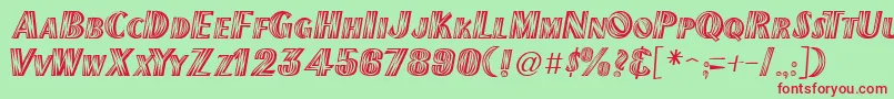 NewMexicoRegular Font – Red Fonts on Green Background