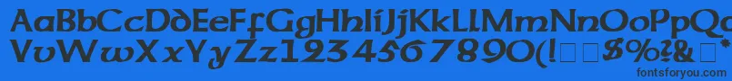 CodexSsi Font – Black Fonts on Blue Background