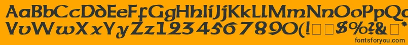 CodexSsi Font – Black Fonts on Orange Background