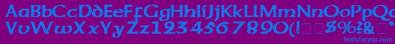 CodexSsi Font – Blue Fonts on Purple Background