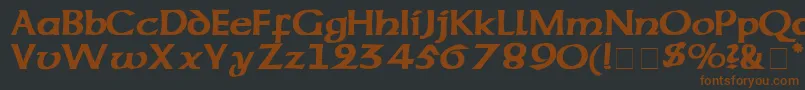 CodexSsi-fontti – ruskeat fontit mustalla taustalla