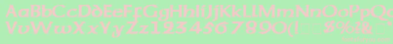 CodexSsi Font – Pink Fonts on Green Background