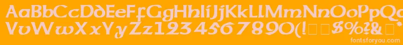 CodexSsi Font – Pink Fonts on Orange Background