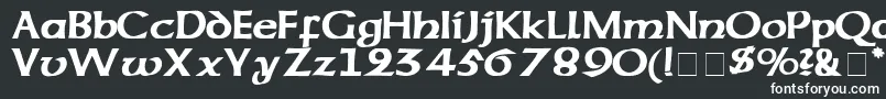 フォントCodexSsi – 黒い背景に白い文字