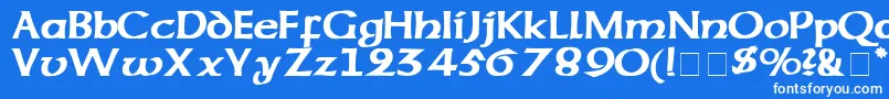 フォントCodexSsi – 青い背景に白い文字