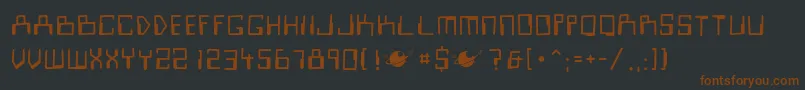 Czcionka LooksirDroids – brązowe czcionki na czarnym tle