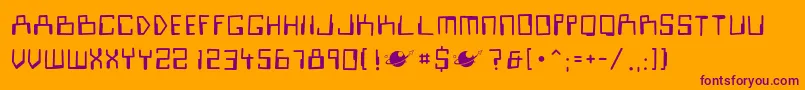 LooksirDroids Font – Purple Fonts on Orange Background